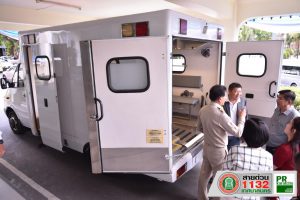 7 ส.ค.61 รถพยาบาลฉุกเฉินที่ได้รับการสนับสนุนจาก Kiat Lee Machinery Pte Ltd จากประเทศสิงค์โปร์