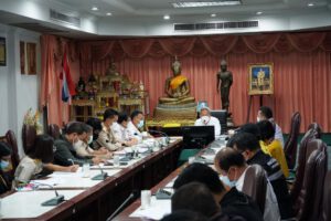 23 พ.ค.65 ประชุมการเตรียมความพร้อมป้องกันน้ำท่วม