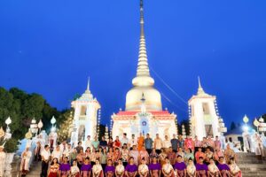 17 เม.ย.68 พิธีอัญเชิญพระคันธารราฐเข้าสู่พระเจดีย์และพิธีห่มผ้าพระเจดีย์