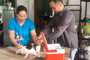 21 มิ.ย.68 ฉีดวัคซีนป้องกันโรคพิษสุนัขบ้า