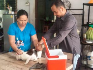 21 มิ.ย.68 ฉีดวัคซีนป้องกันโรคพิษสุนัขบ้า