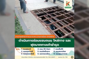 13 มิ.ย.68 ดำเนินการซ่อมแซมถนน ไหล่ทาง และ ฟุตบาททางเท้าชำรุด